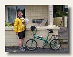 Marti Sheel lent Birdy owner Charles her green Friday for the trip. IMG_4345